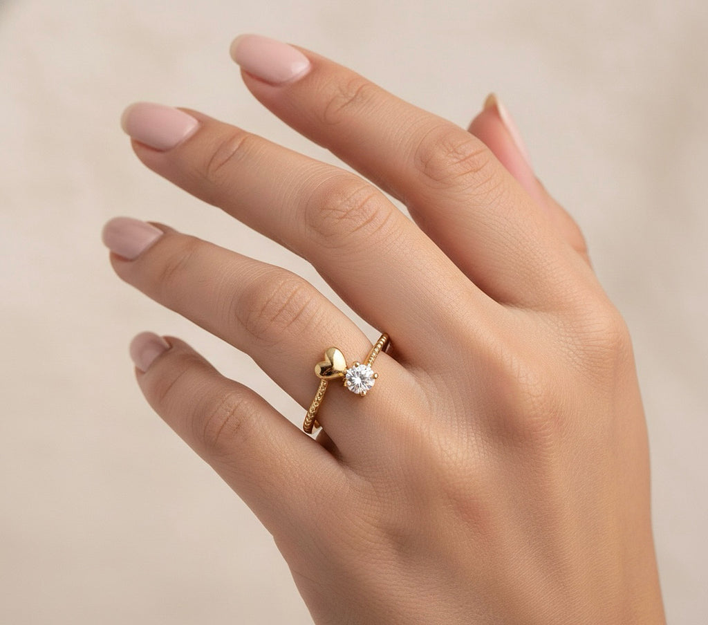 Anillo love circon