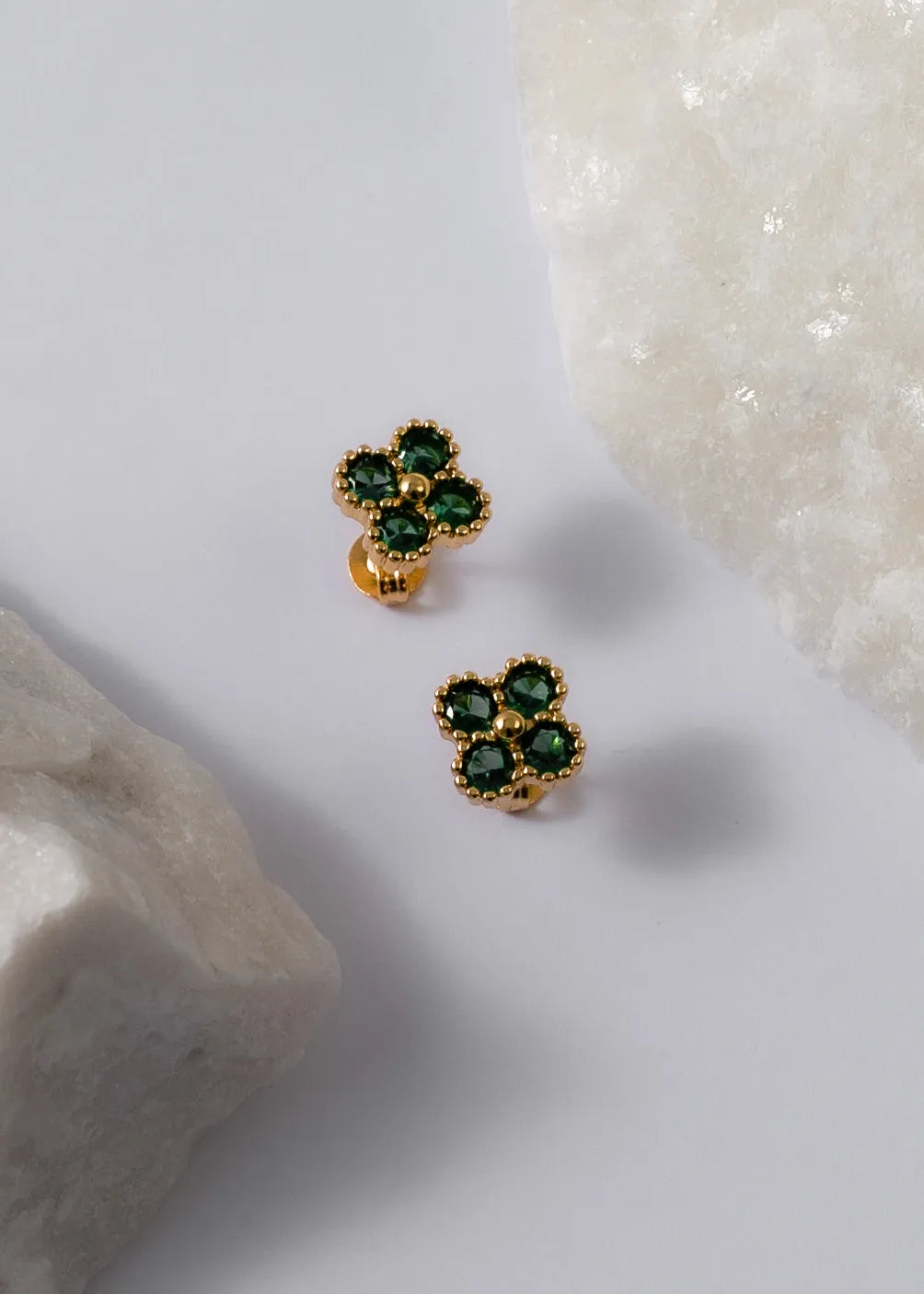 Aretes Clover Motif VERDE