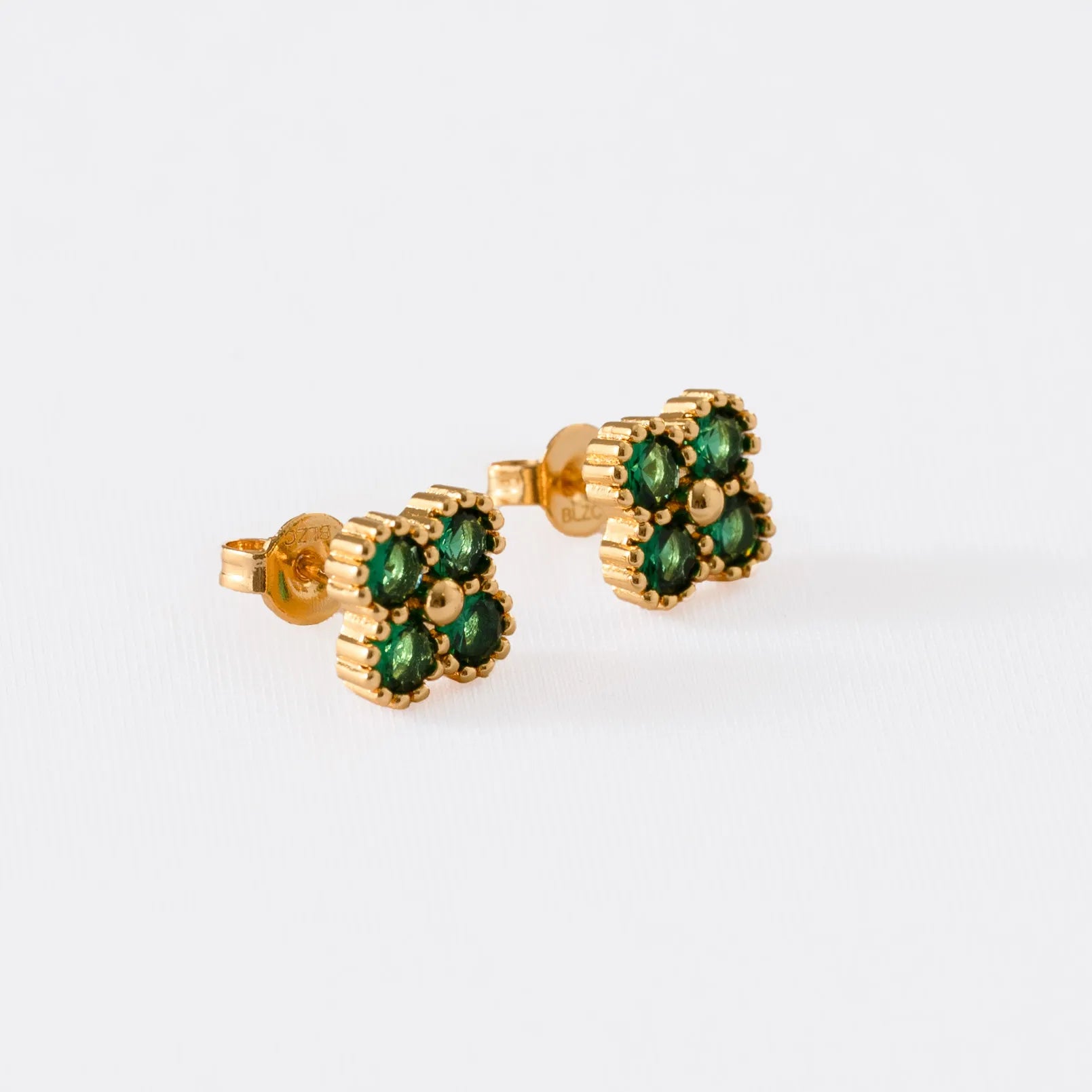 Aretes Clover Motif VERDE