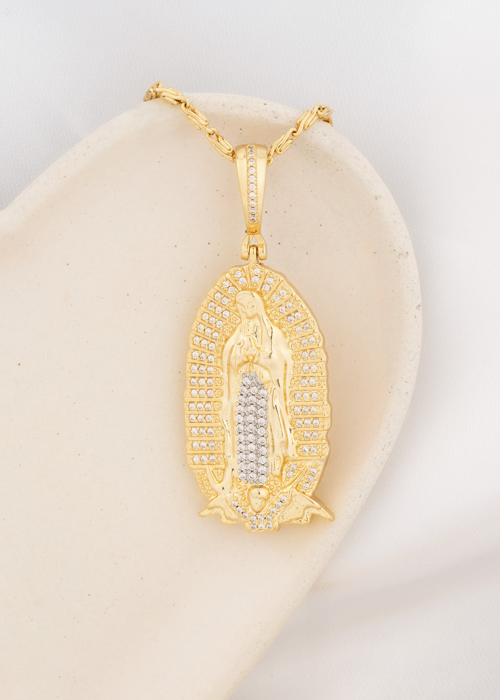Dije Nuestra Señora de Guadalupe Circonias