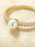 Anillo circones con perla