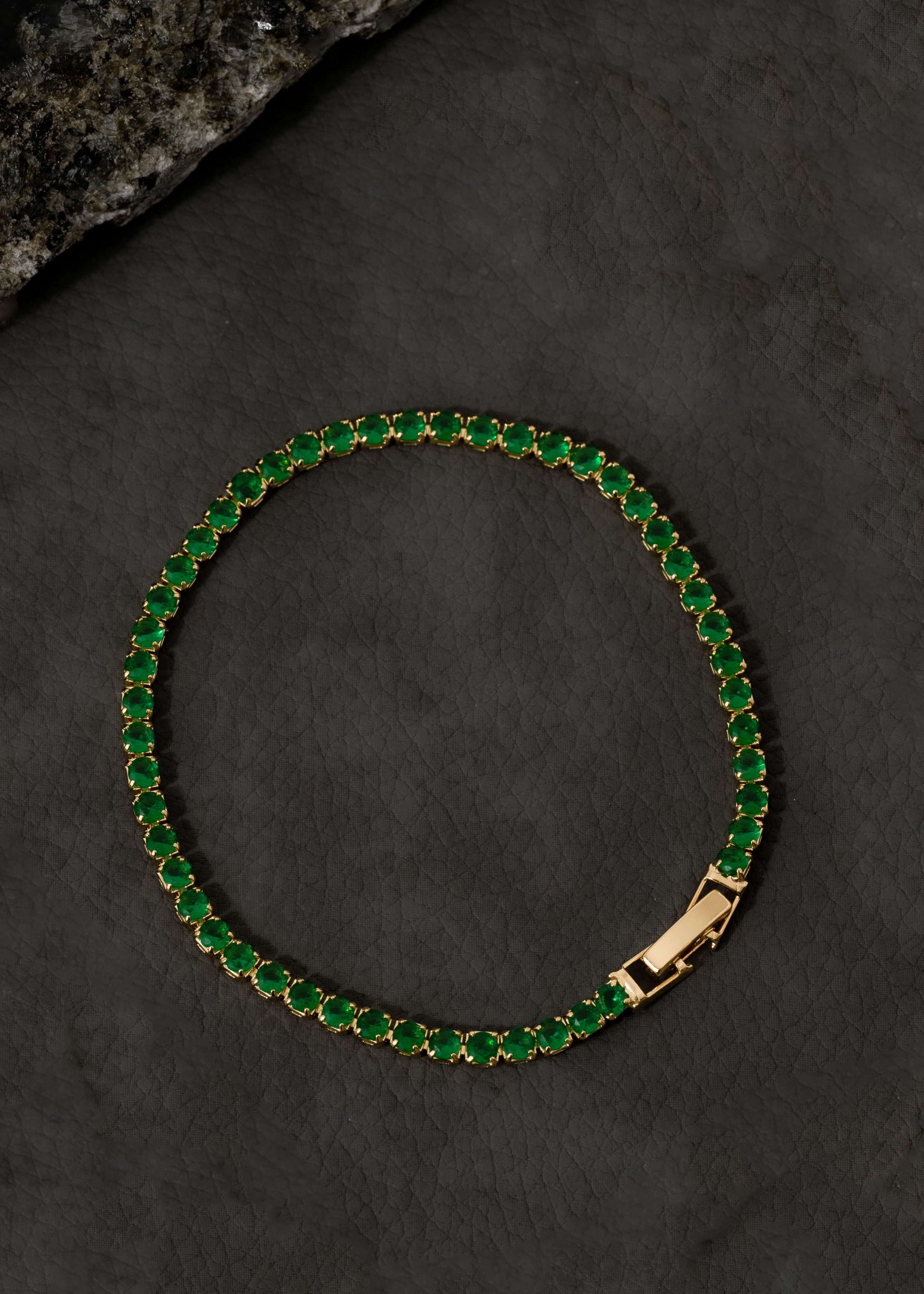 Pulsera Circonias Verde